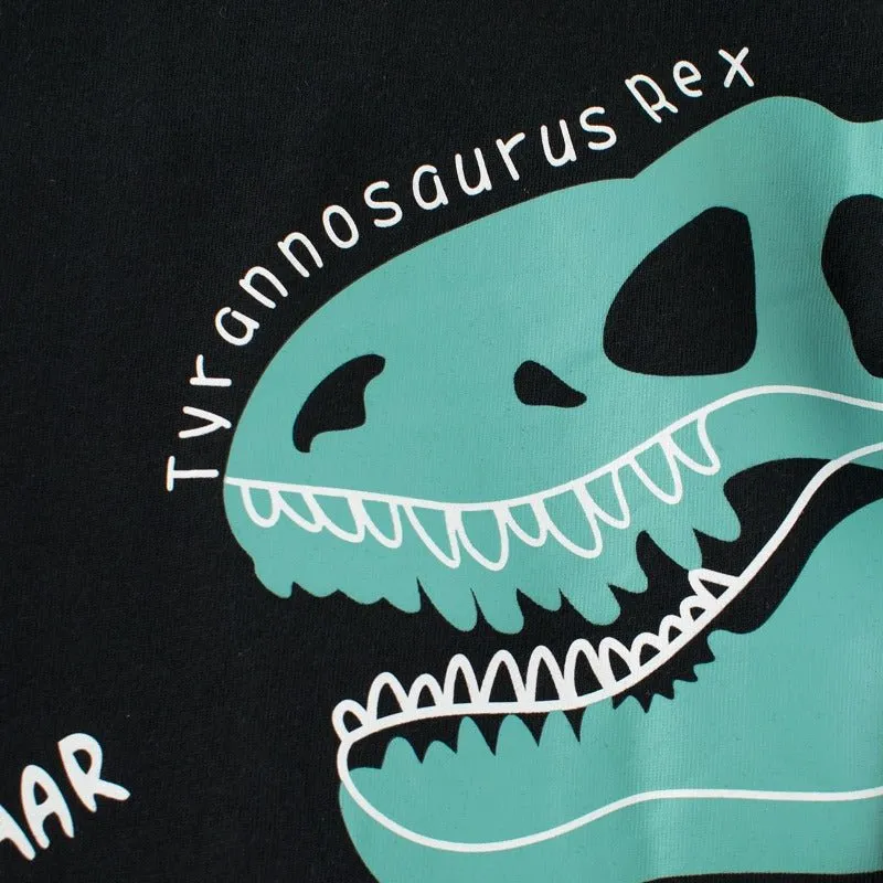 Toddler/Kid Boy's Long Sleeve Tyrannosaurus Rex Print T-shirt