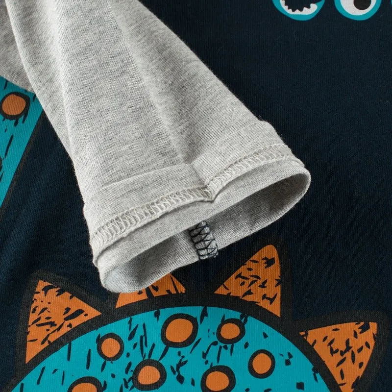 Toddler/Kid's Super Cool Dinosaur Print Long Sleeve T-shirt