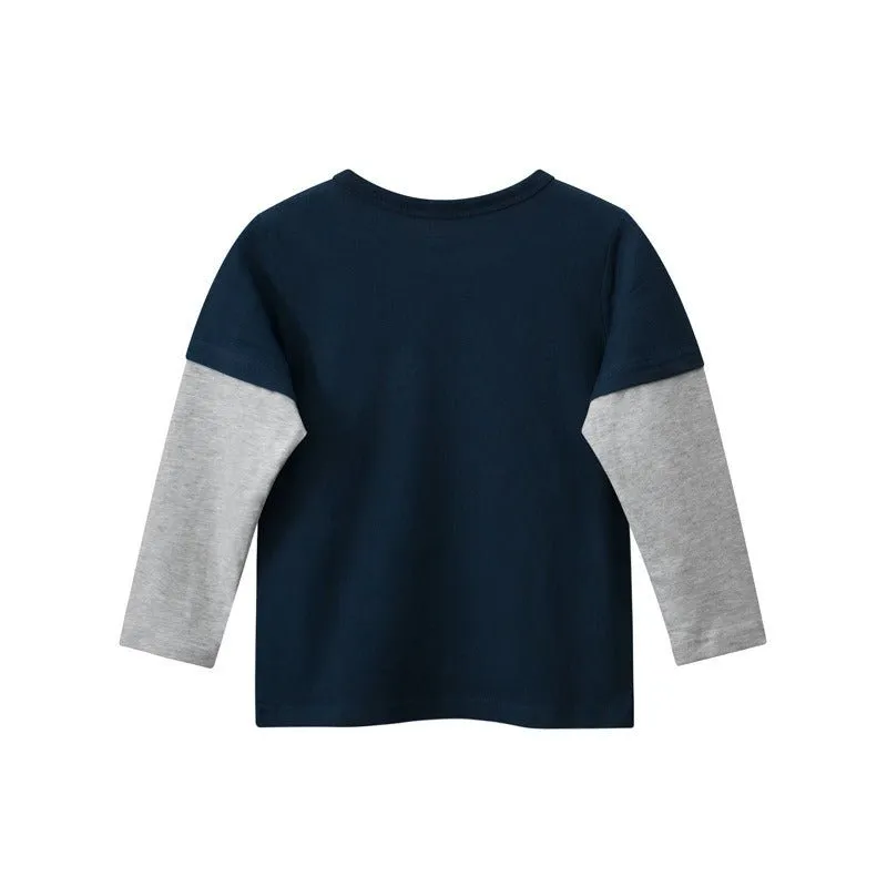 Toddler/Kid's Super Cool Dinosaur Print Long Sleeve T-shirt