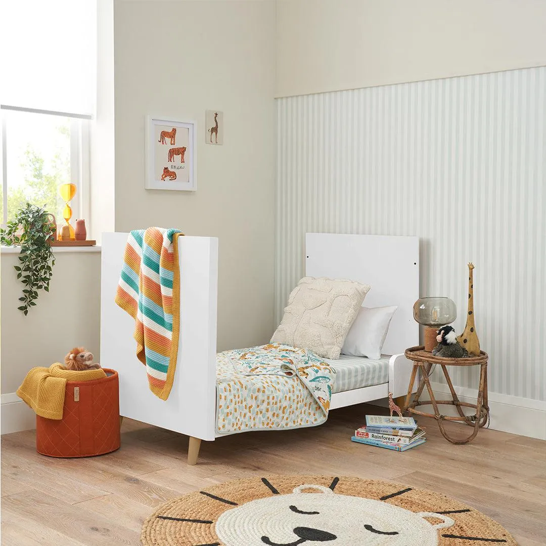 Tutti Bambini Fika Mini 3 Piece Room Set - White/Light Oak