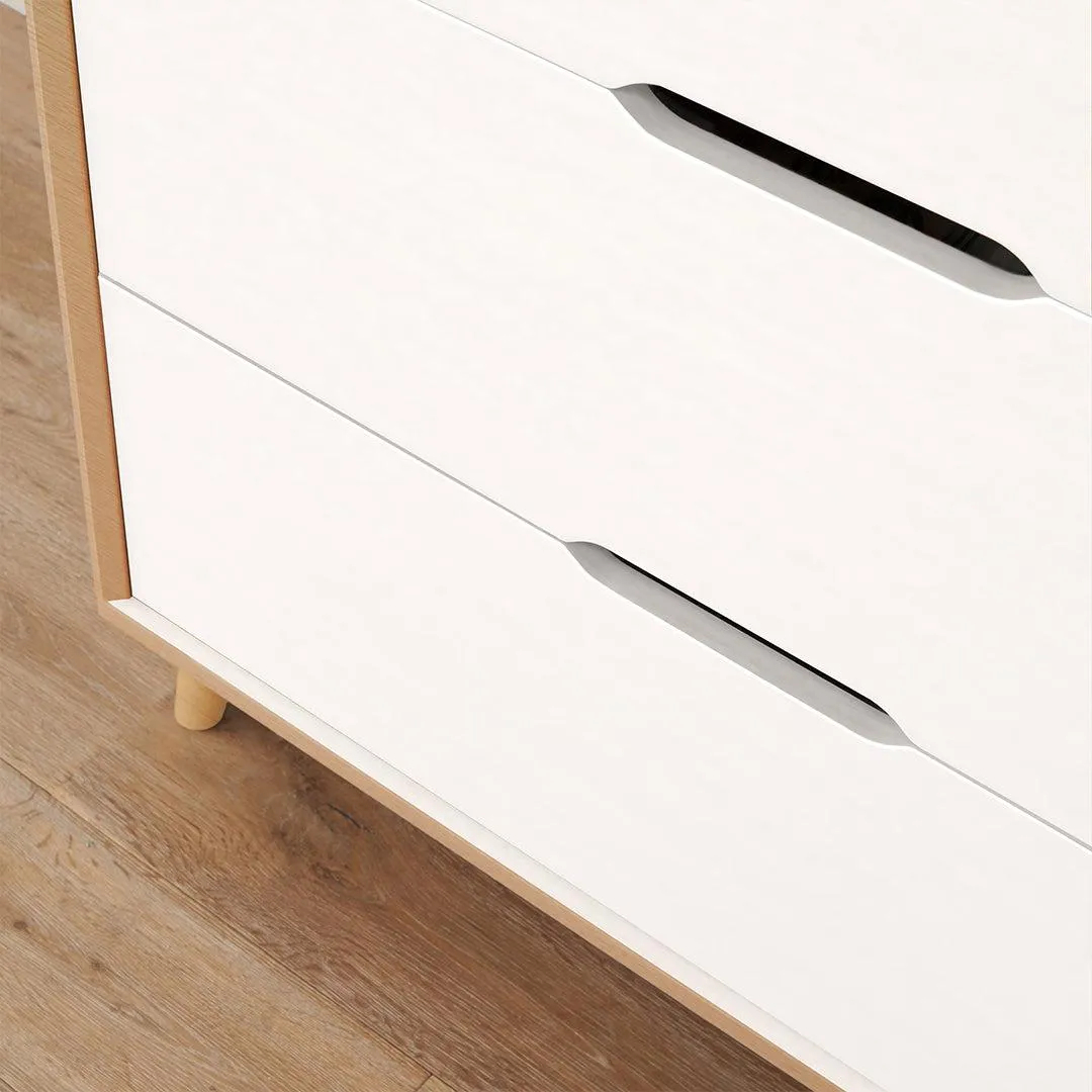 Tutti Bambini Fika Mini 3 Piece Room Set - White/Light Oak
