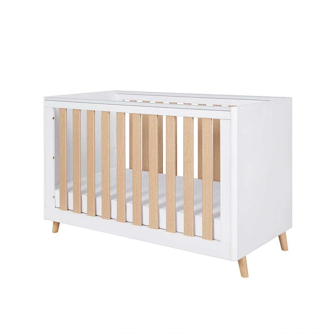 Tutti Bambini Fika Mini 3 Piece Room Set - White/Light Oak