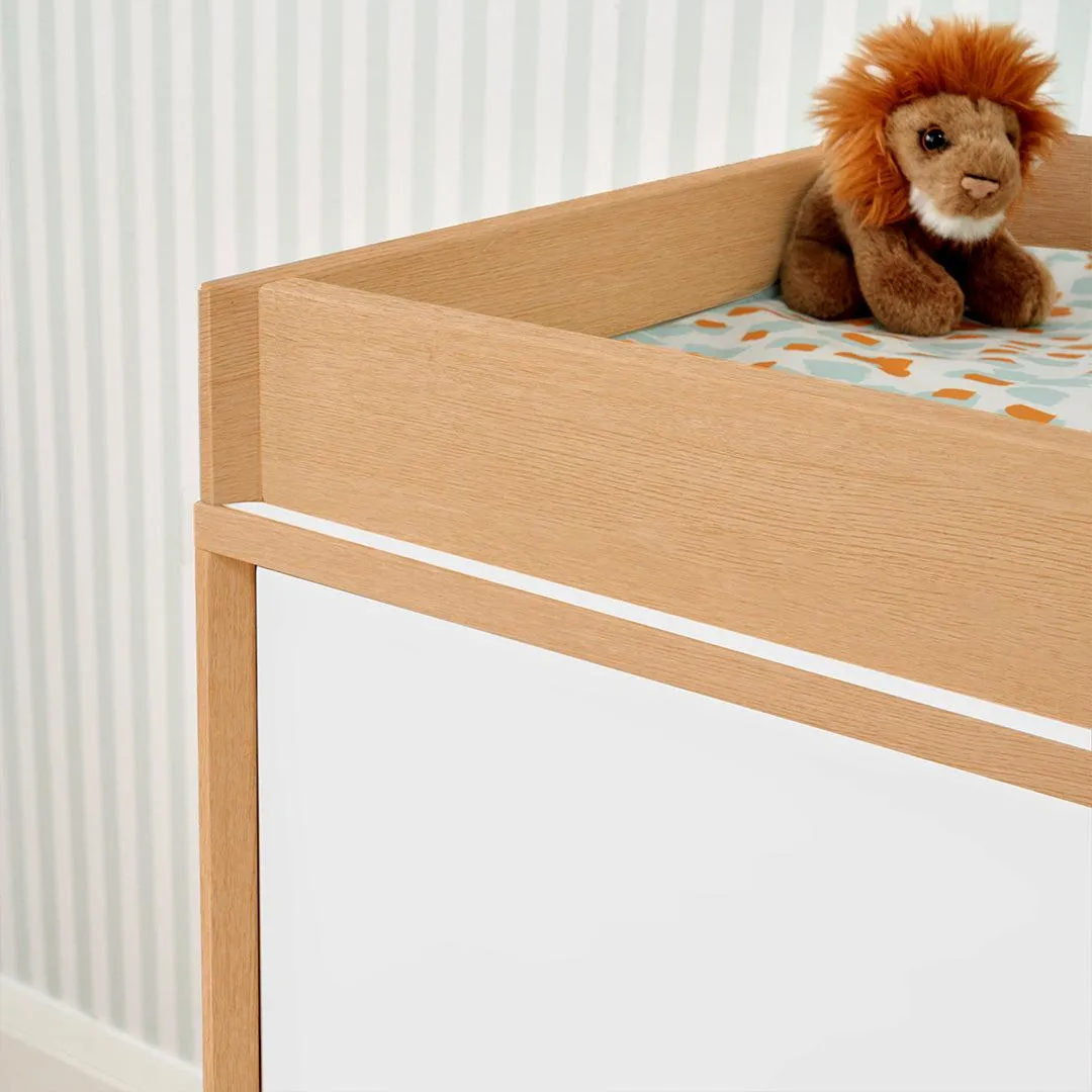 Tutti Bambini Fika Mini 3 Piece Room Set - White/Light Oak