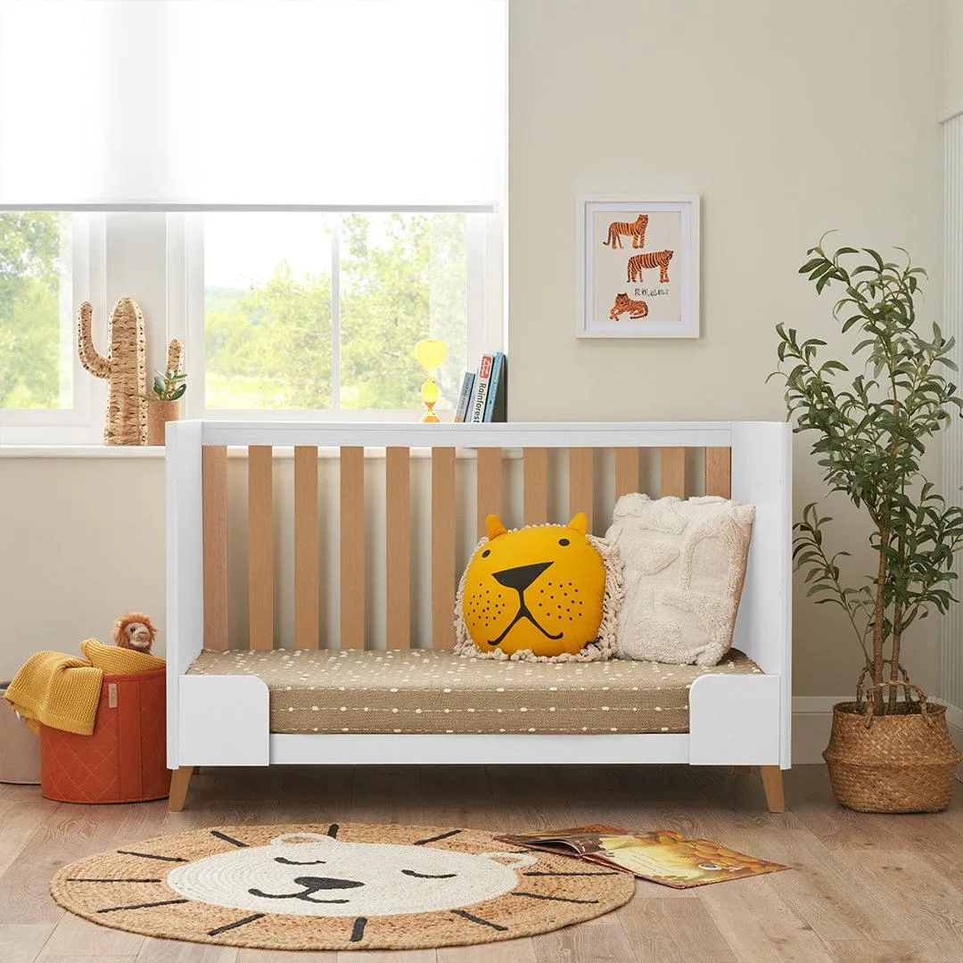 Tutti Bambini Fika Mini 3 Piece Room Set - White/Light Oak