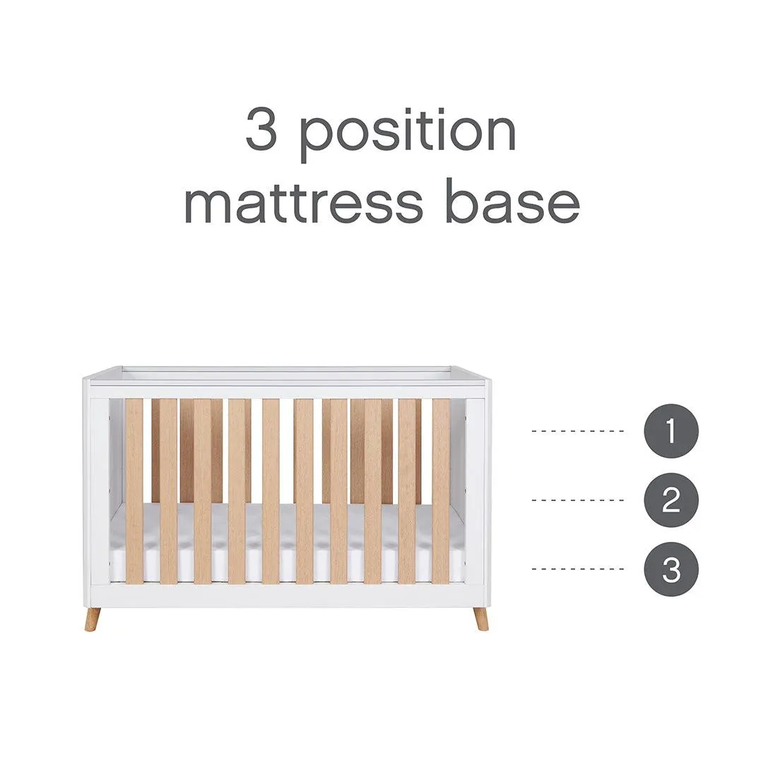 Tutti Bambini Fika Mini 3 Piece Room Set - White/Light Oak