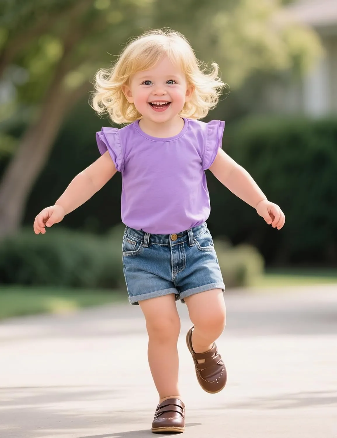 Witwot Toddler Girls Shirts Baby Girl Ruffle Sleeves Blouse T-Shirts Basic Cotton Tee Top Cute Clothes Size 2T-7Y