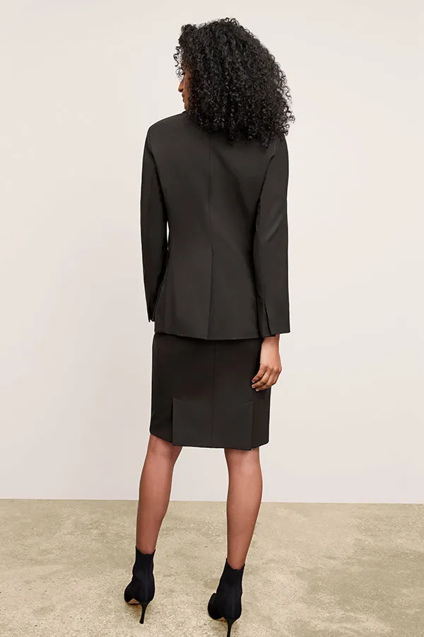 Yiyan Classic Blazer - Wool Twill :: Black