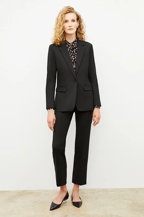 Yiyan Classic Blazer - Wool Twill :: Black