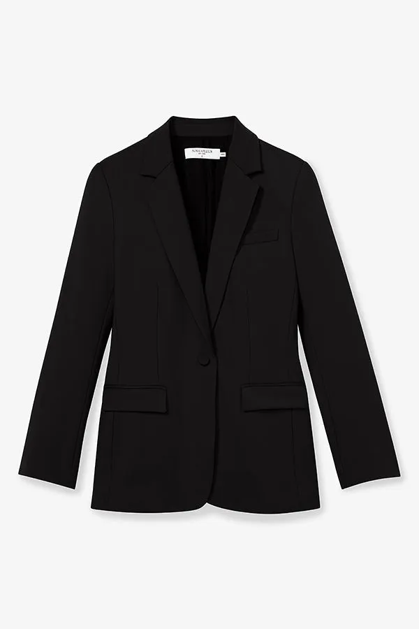 Yiyan Classic Blazer - Wool Twill :: Black