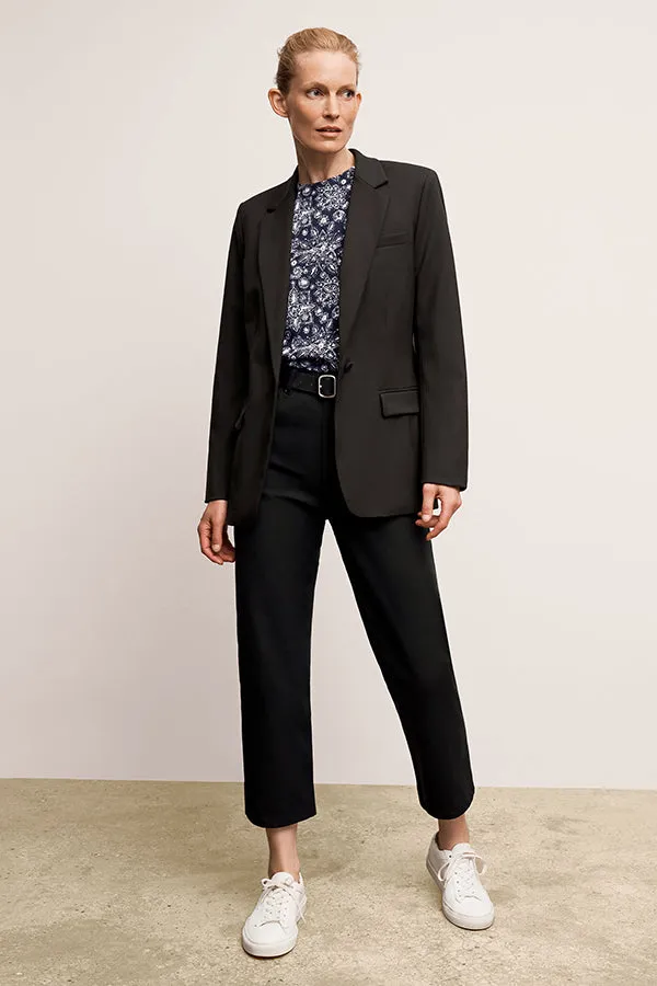 Yiyan Classic Blazer - Wool Twill :: Black