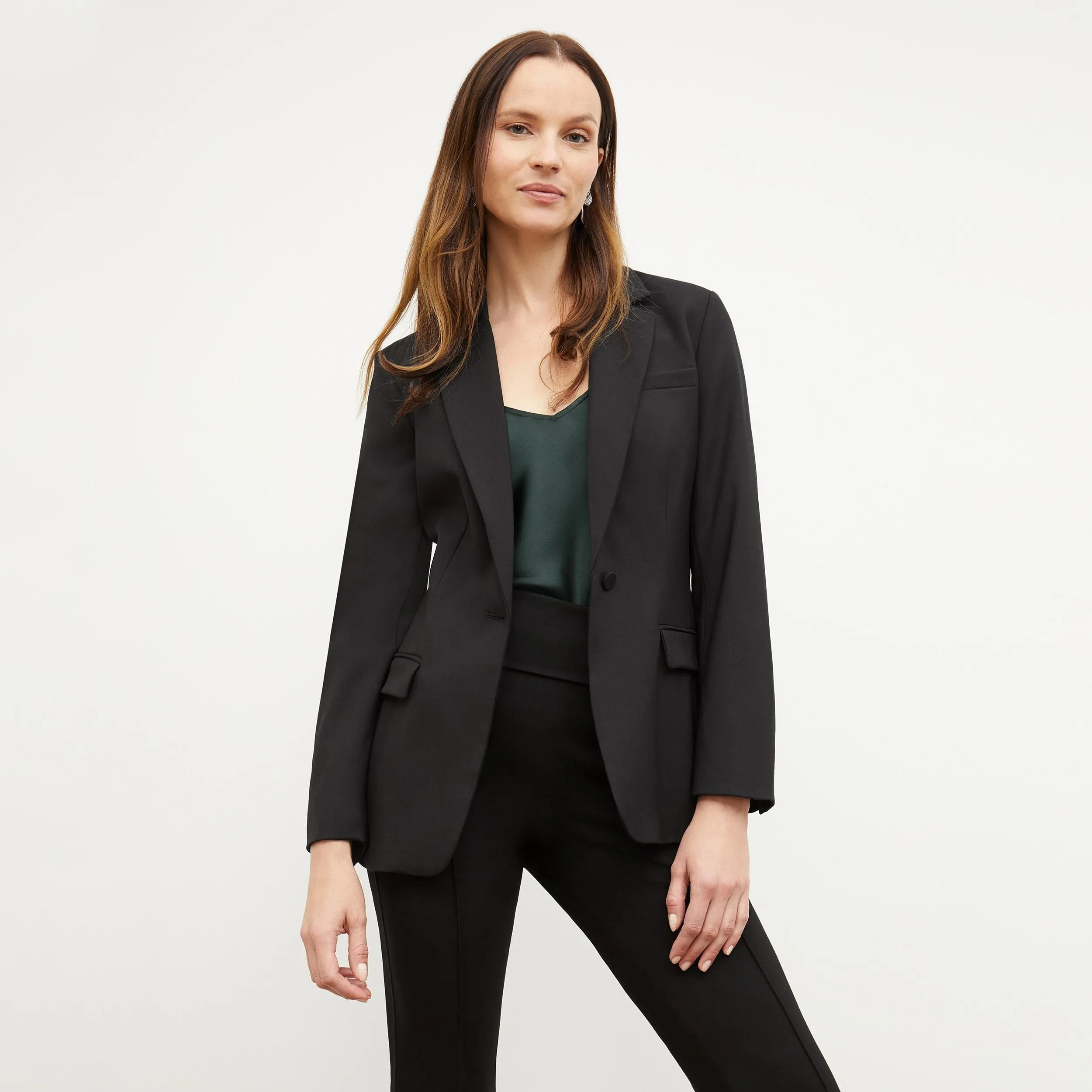 Yiyan Classic Blazer - Wool Twill :: Black
