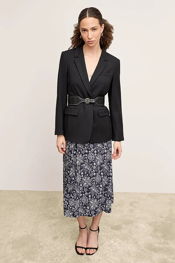 Yiyan Classic Blazer - Wool Twill :: Black