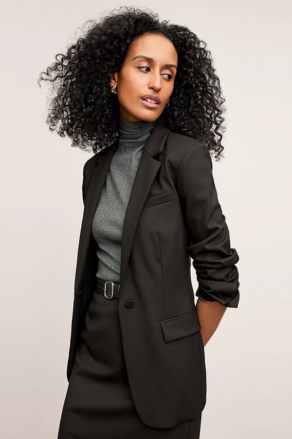 Yiyan Classic Blazer - Wool Twill :: Black
