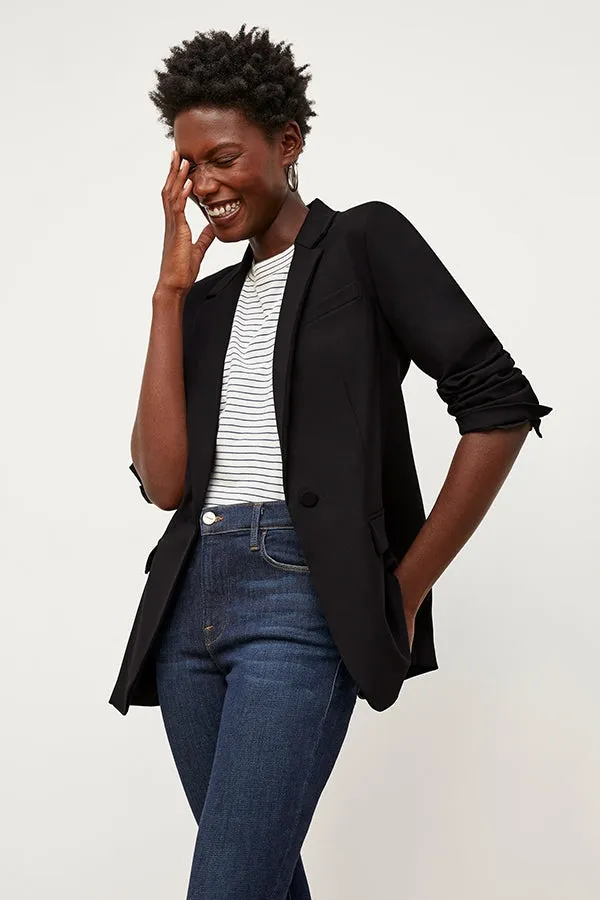 Yiyan Classic Blazer - Wool Twill :: Black