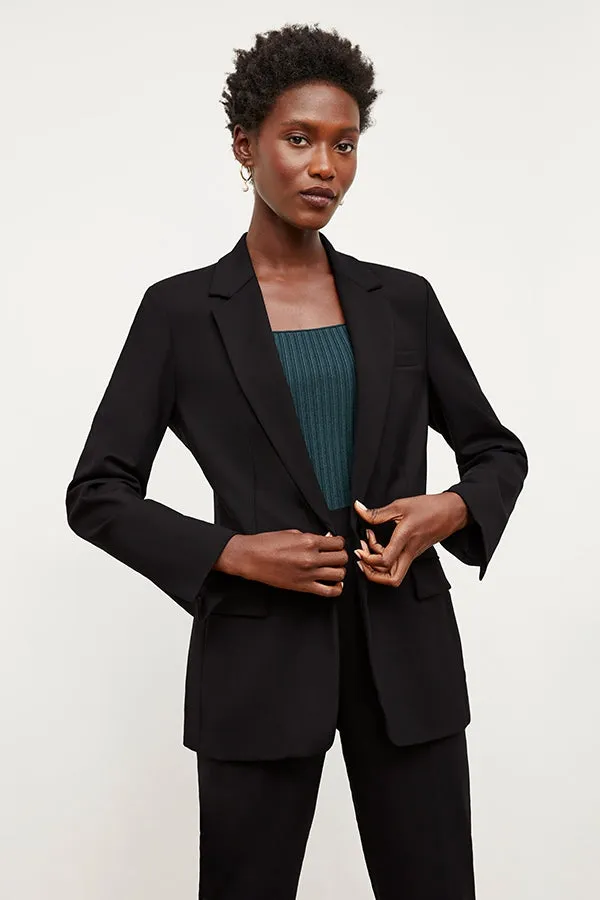 Yiyan Classic Blazer - Wool Twill :: Black