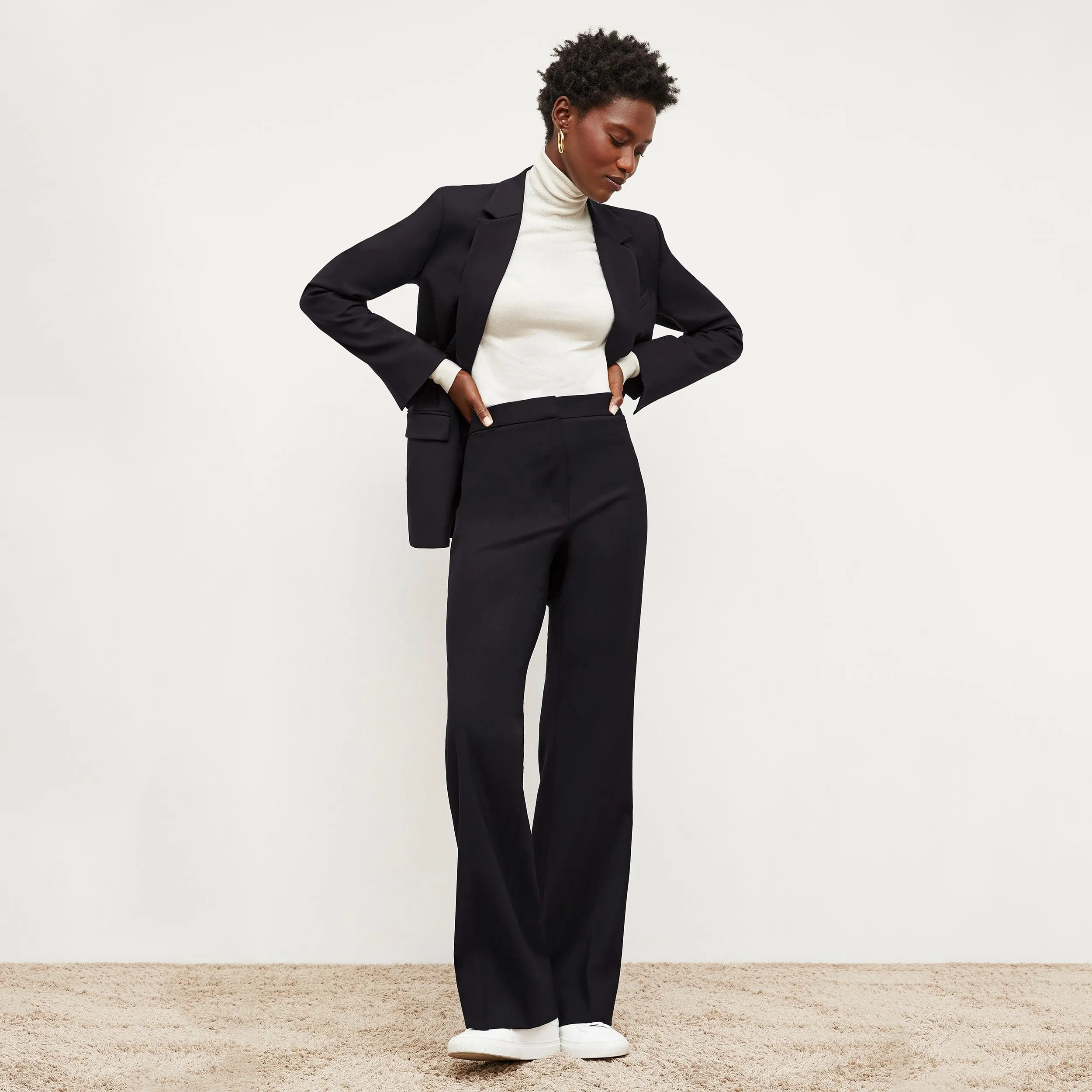 Yiyan Classic Blazer - Wool Twill :: Black