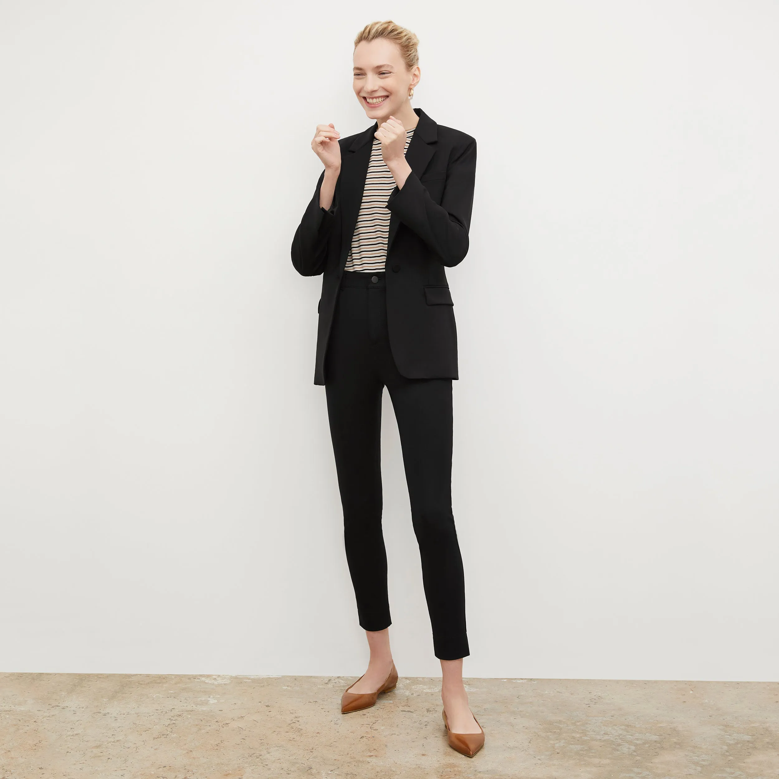 Yiyan Classic Blazer - Wool Twill :: Black